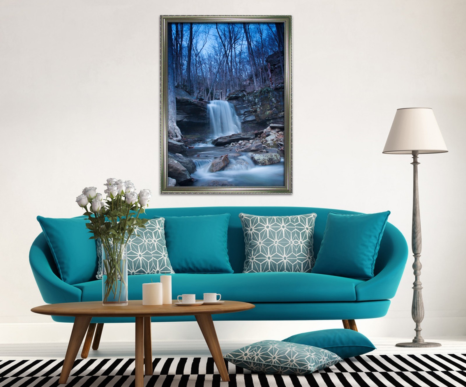 3D Grove Stream 575 Fake Framed Poster Home Decor Print Painting Unique Art