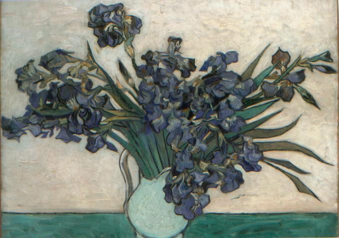 Vincent Van Gogh Irises 5″ x 7 » Sticker ~ Matte Finish ~ MINT CONITION
