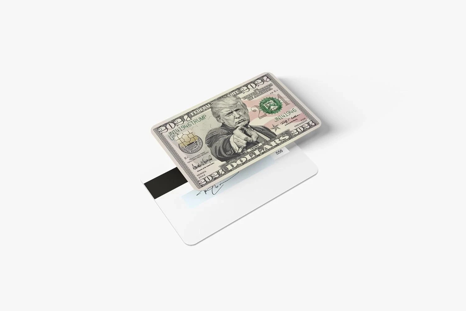 2 Packs Donald Trump 2024 Bill Credit Card Sticker, Debit Card Skin Cover