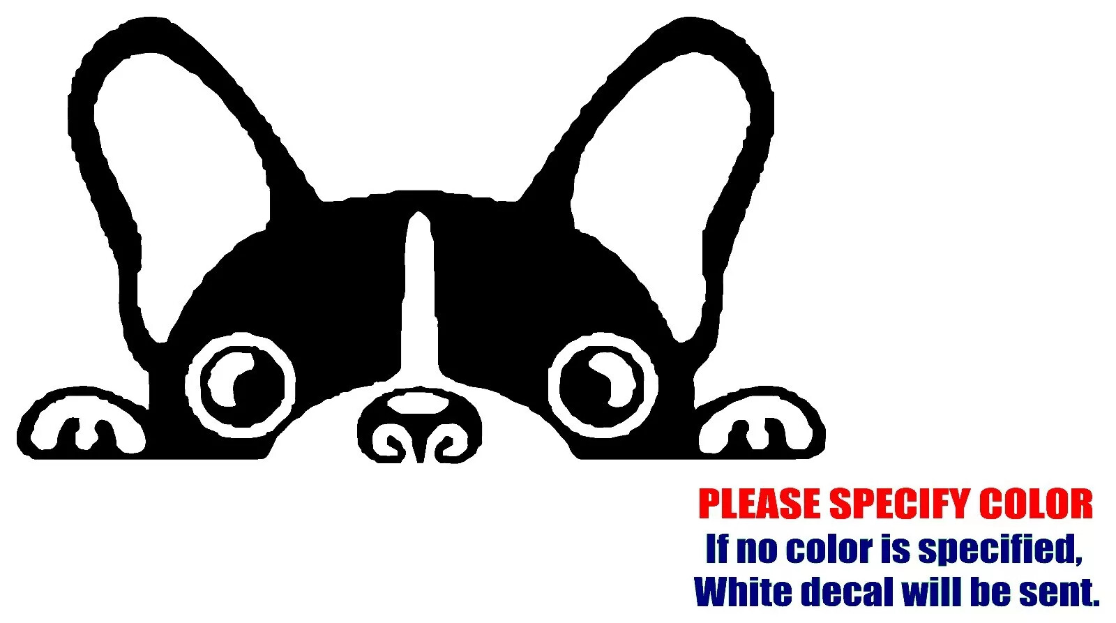 Boston Terrier Adhesive Vinyl Decal Sticker Car Truck window Various Sizes