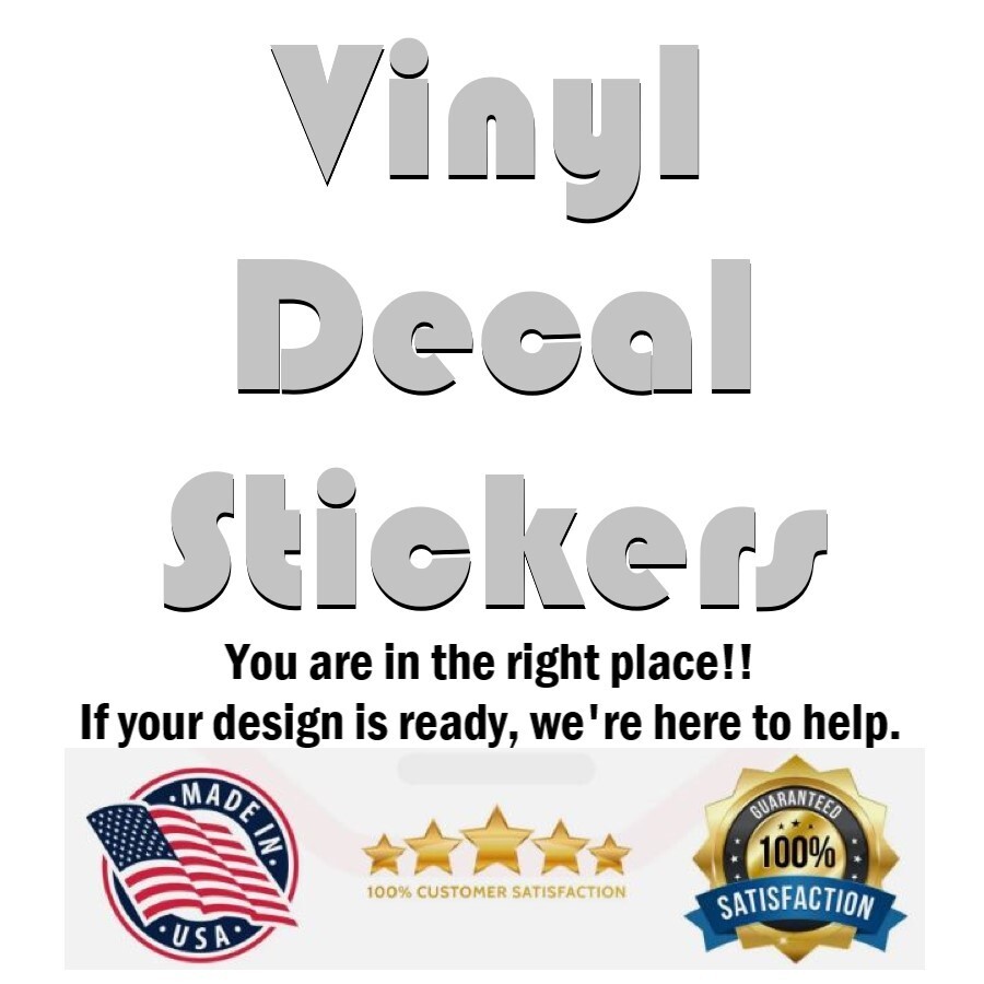 200 count – 2″x2″ Die-Cut Vinyl All-Weather Stickers Printed | Made in USA!
