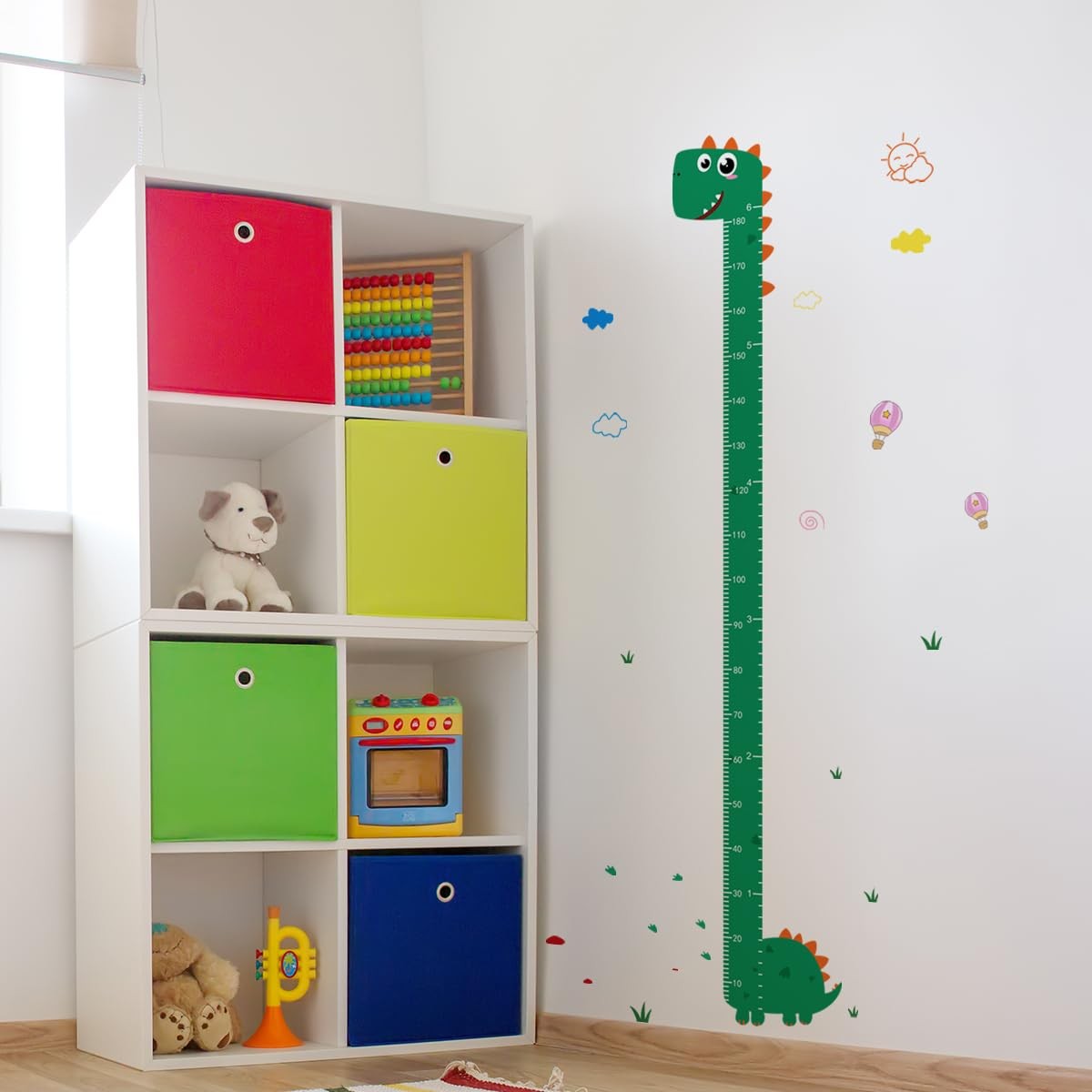 Self-adhesive Vinyl Nursery Wall Decal Growth Chart Sticker for Bedroom