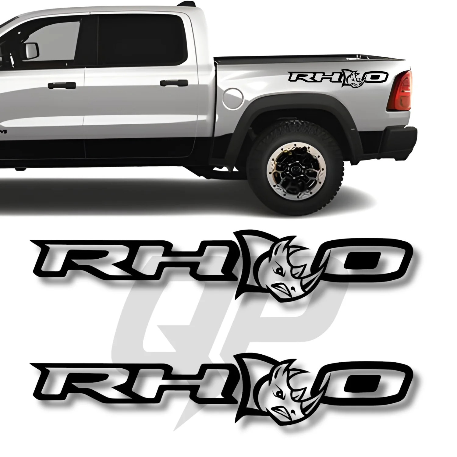 Aftermarket Dodge Ram RHO Rhino Graphic Kit – Side Vinyl Decals