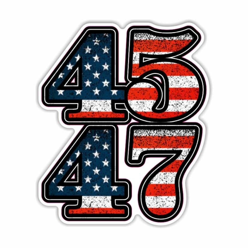 Trump 45 47 Presidency Precision Cut Decal