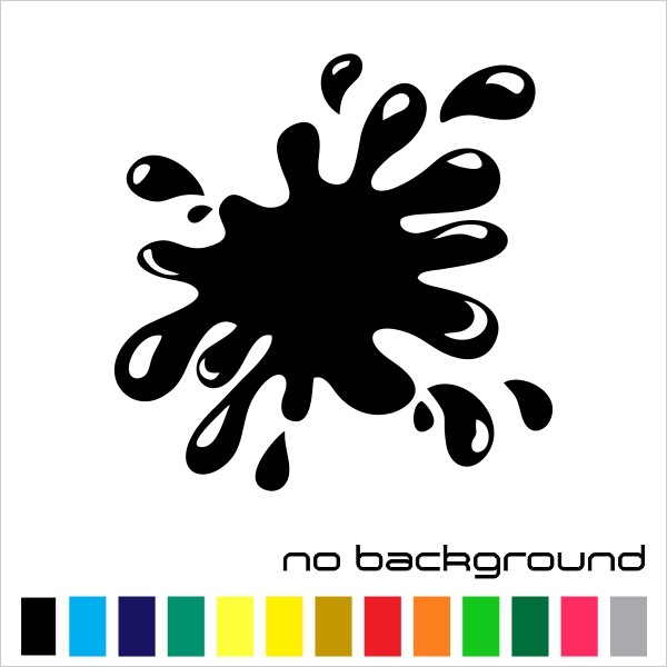 Paint Splatter Sticker Vinyl Decal – Paintball Splat Shot Wall Car Window Bumper