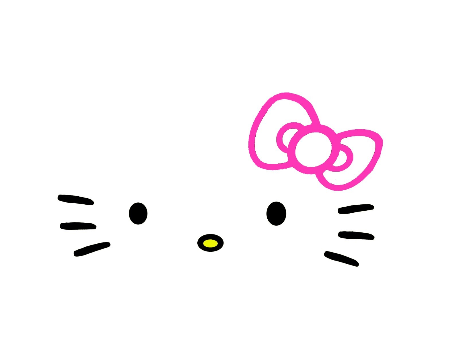 Hello Kitty Vinyl Decal 3 colors 10×7 inches