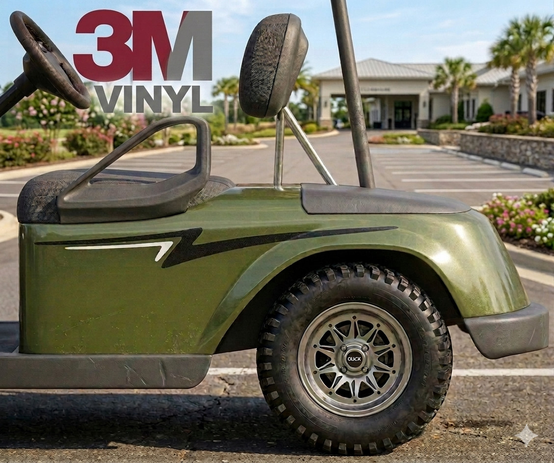 Zee Golf Cart Decal 3M Vinyl Graphic Sticker Kit EZ Go Club Car Yamaha Star