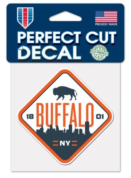 City of Buffalo New York Color Perfect Cut Decal / Sticker 4″x4″