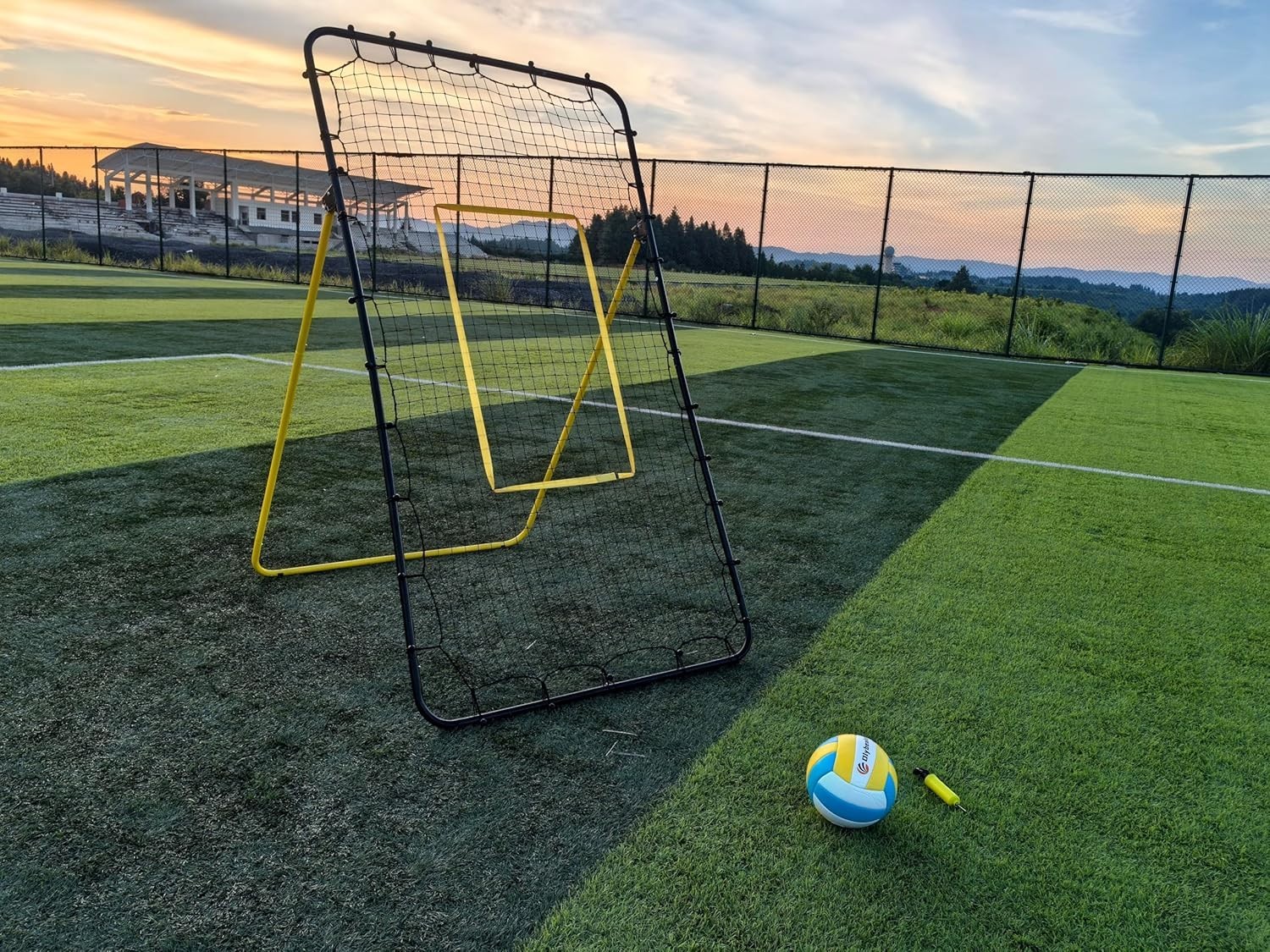 Volleyball Rebounder Net 7×4 ft Adjustable Bounce Back Training Equipment 7x4ft