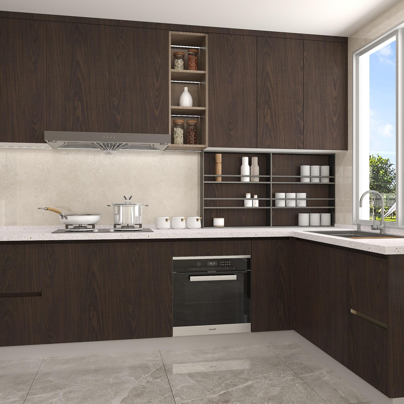 Extra Wide Wood Grain Peel Stick Wallpaper Chocolate Dark Brown Thick 31.5×15…