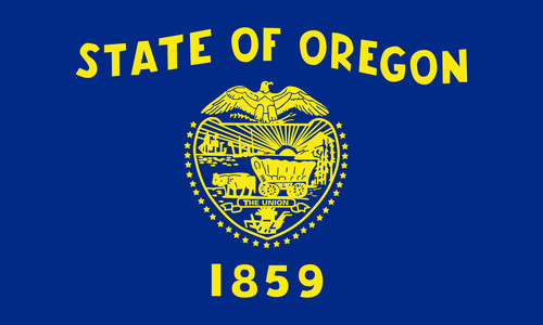 State of Oregon Flag Sticker Decal USA Oregon State