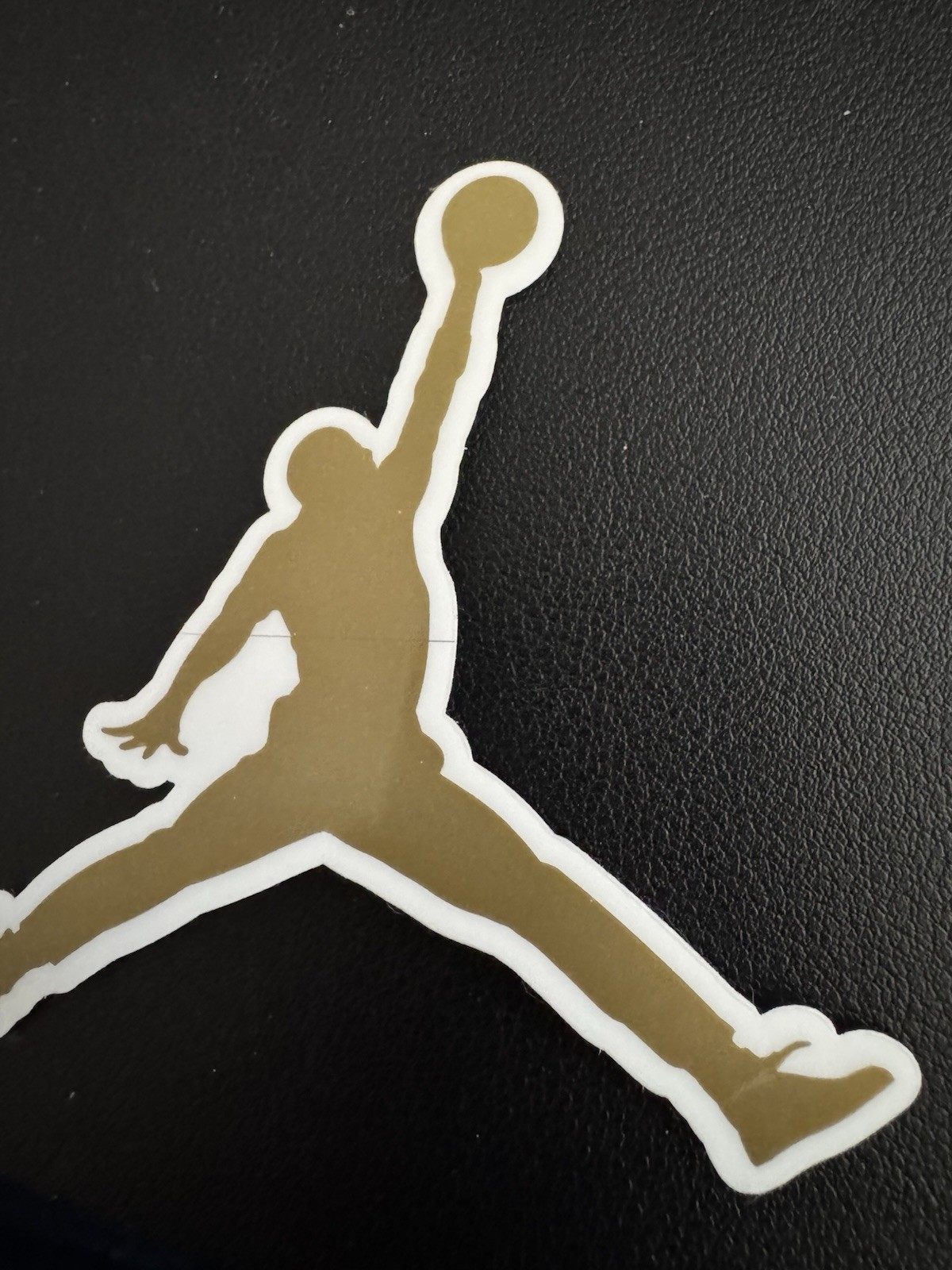 Authentic Air Jordan Jumpman Sticker (Approx 3.5″ x 3.5″) Nike Gold Flight Logo