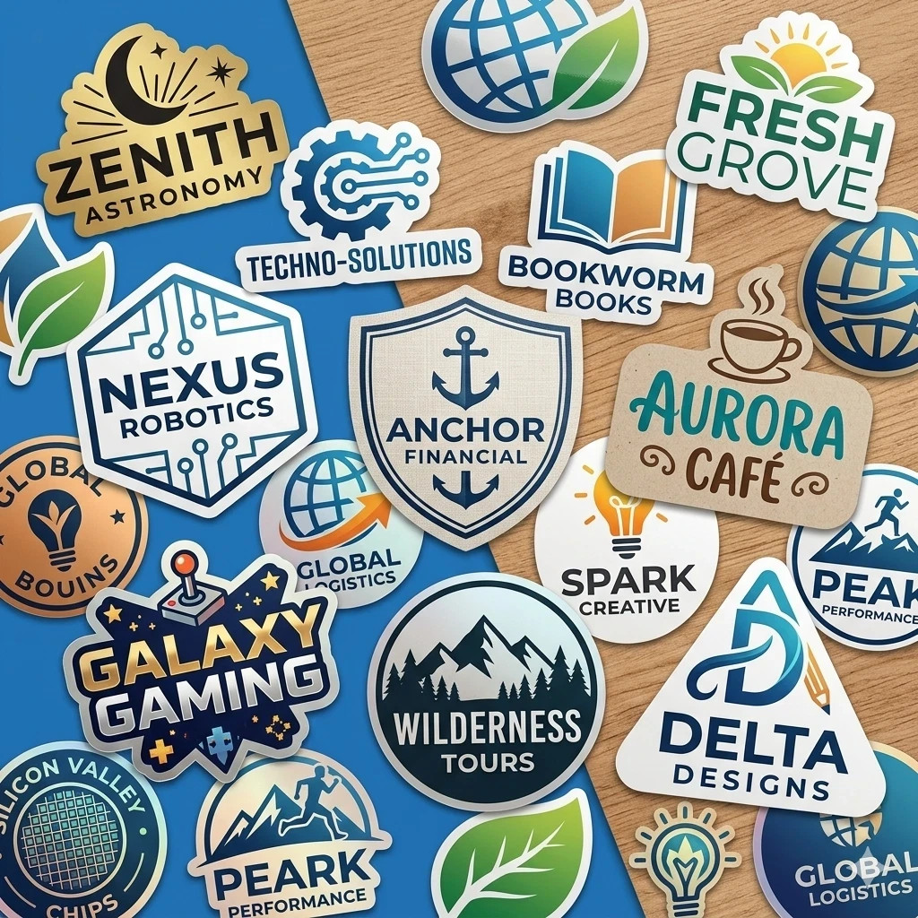 Business Logo Vinyl Stickers – Die-Cut Any Shape – Full Color -Waterproof