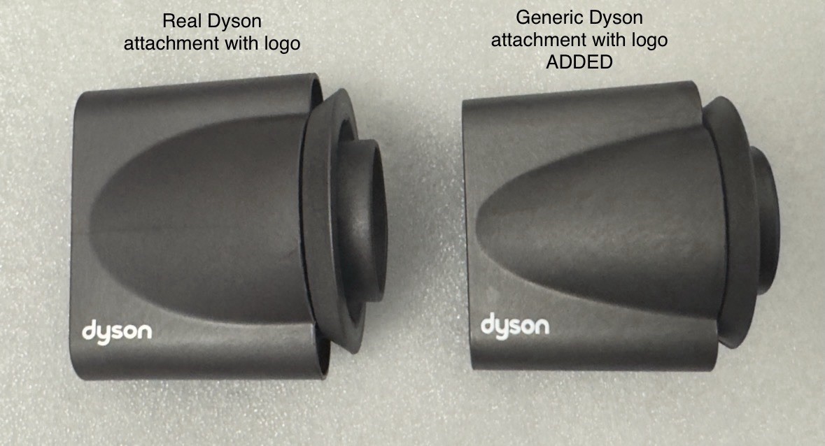 DYSON Supersonic Logo DECALS – For DYSON Hairdryer Attachments