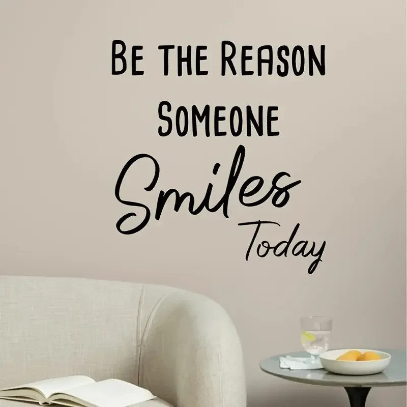 «Be the Reason Someone Smiles Today» Wall Decal – Contemporary Fantasy Themed