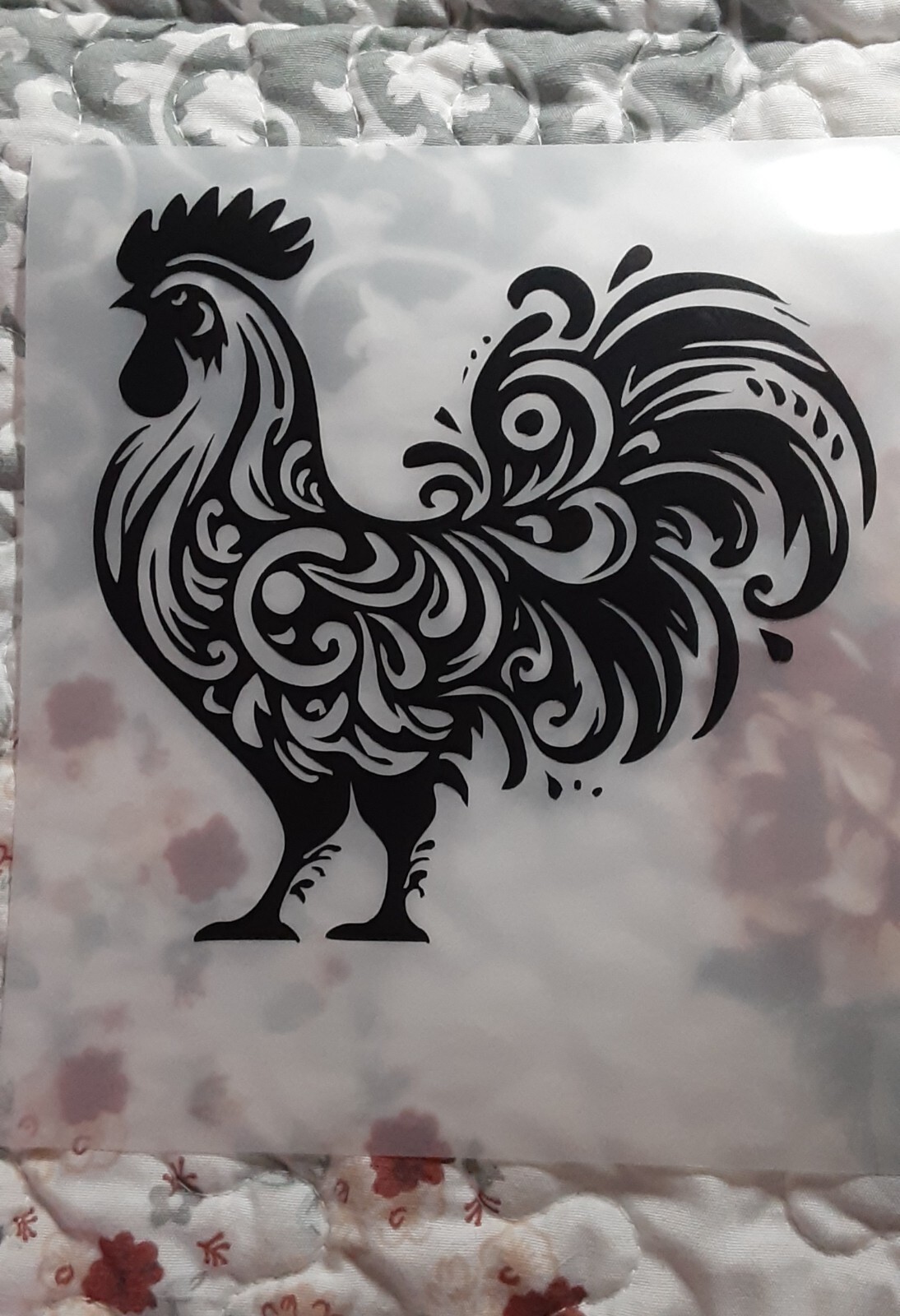 Rooster Decal 5×5 Choose Color, Car, Home, Crafting