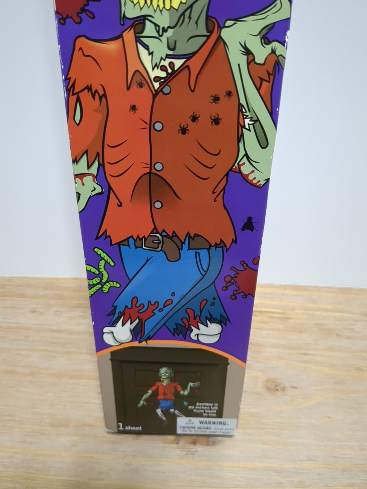 HALLOWEEN ZOMBIE Moveable Decorations DECALS Sticker Hallmark Stickers Pre-owned