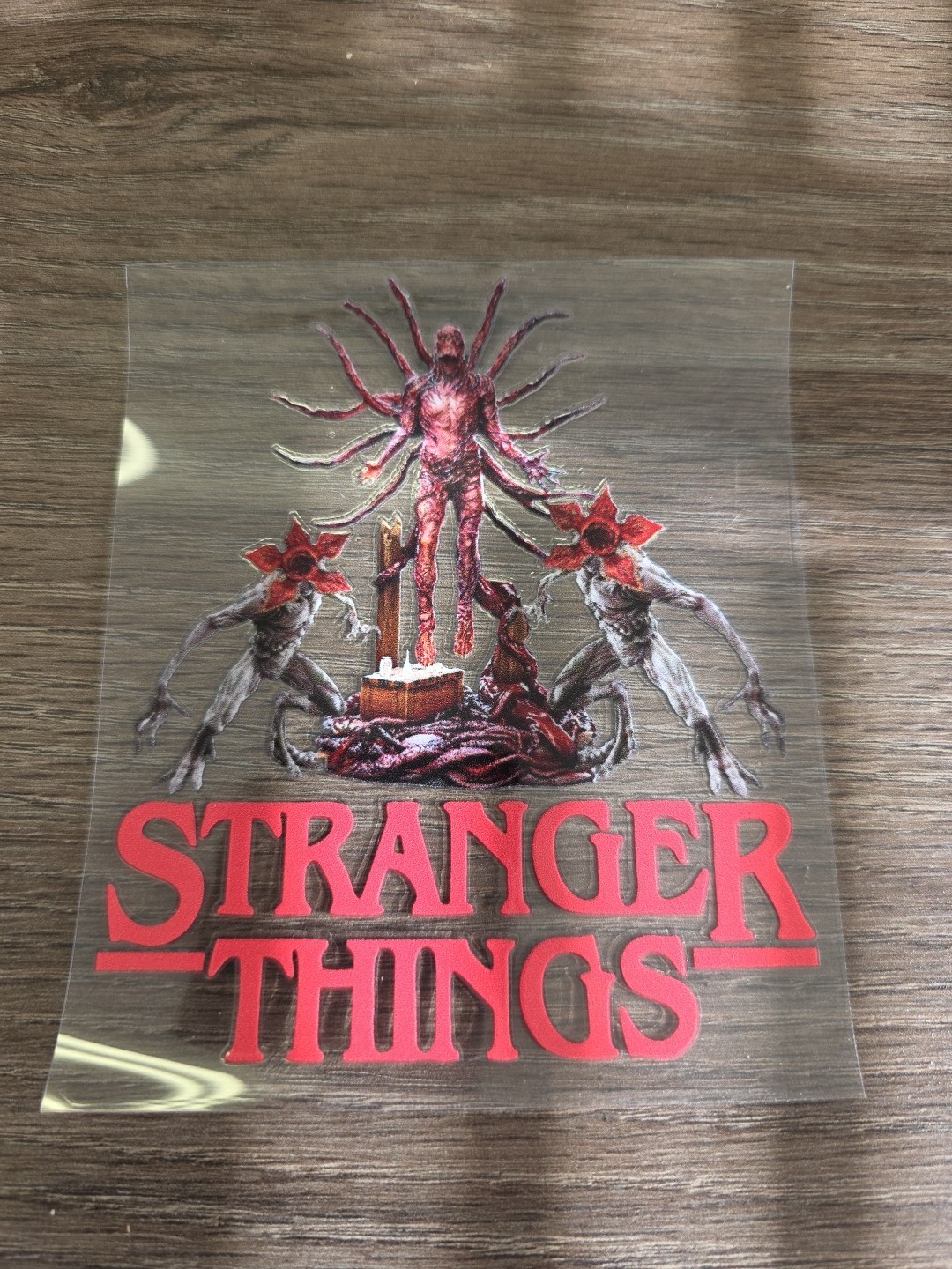 Vecna Stranger Things UV DTF Dcal Sticker Raised Waterproof Made In USA