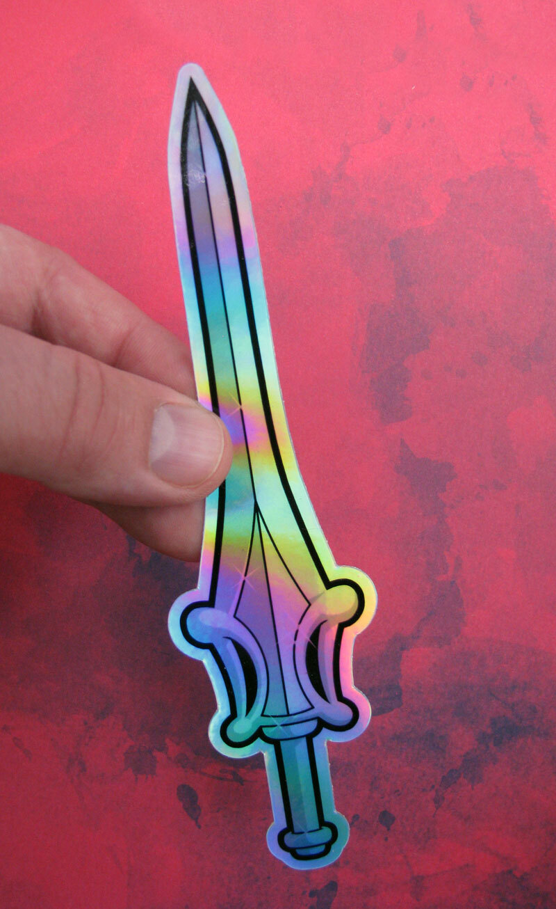 He-Man Sword Skeletor She-Ra Stickers Holographic Masters of the Universe MOTU