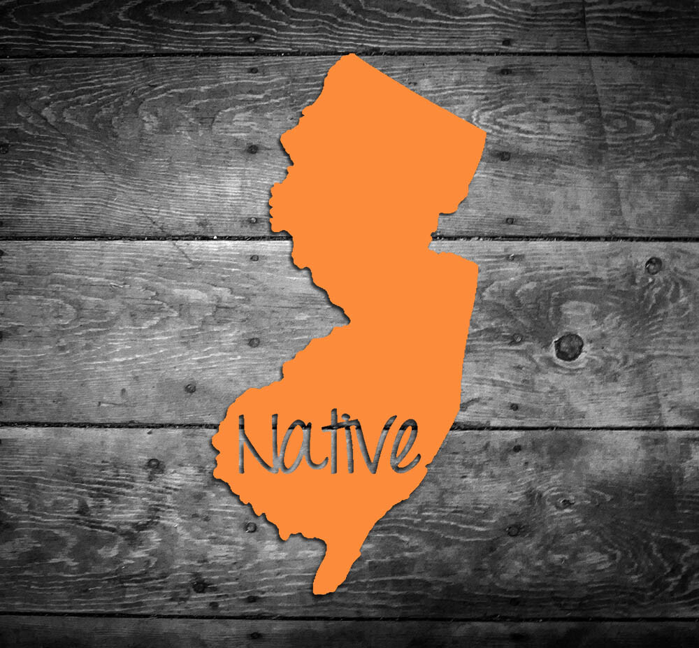 New Jersey Native Vinyl Sticker Car Window Door Bumper Decal Pride Home NJ