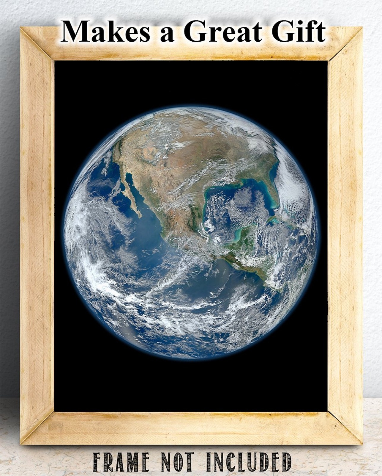 Earth The Big Blue Marble – Space & Astronomy 11×14 Unframed Print, Planet Ar…