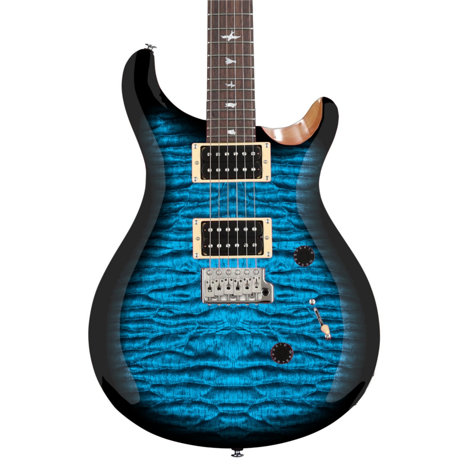 Guitar Vinyl Wrap Sticker Skins the Azure Burst- Choice of 4 Body Shapes GS220