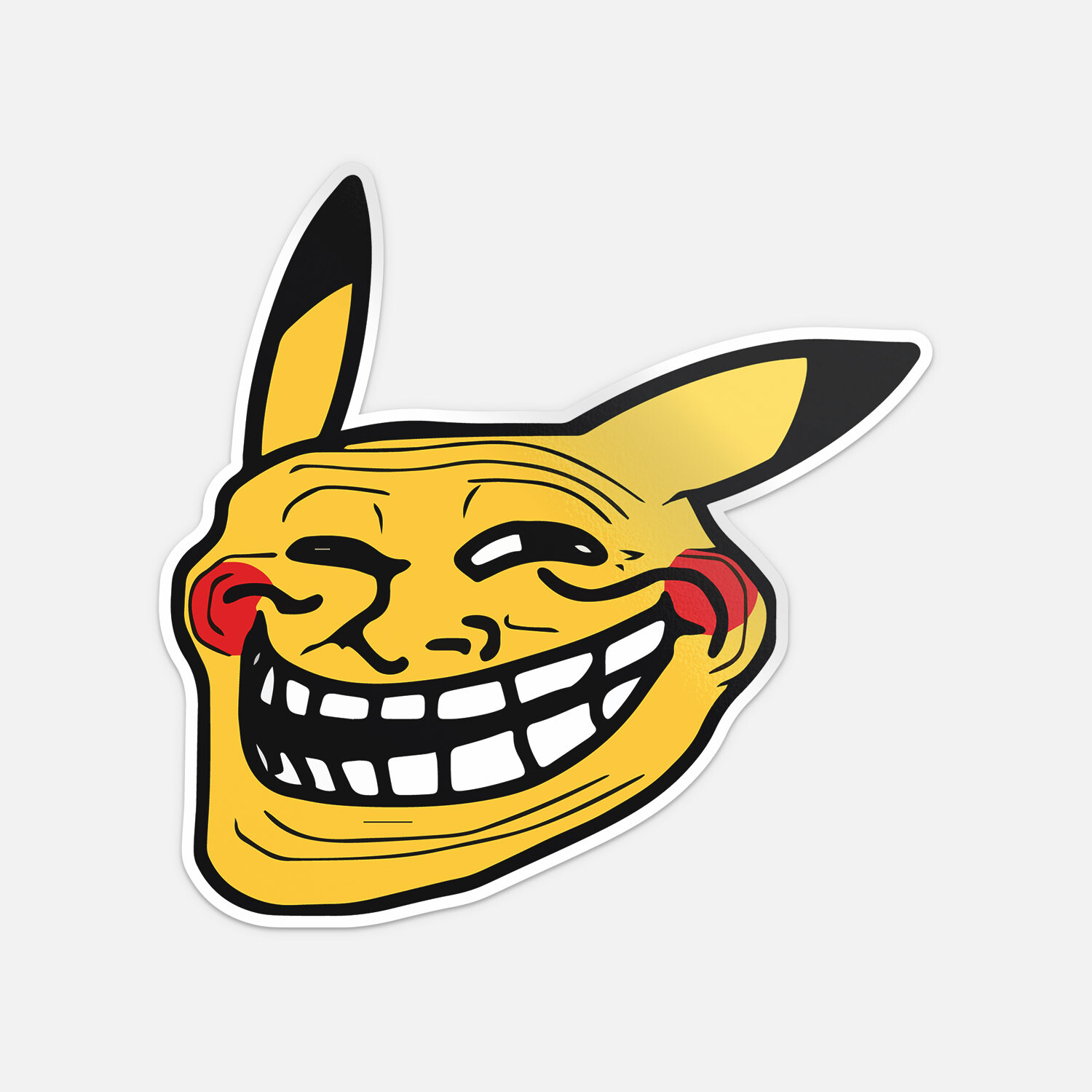 Rage Trollface Internet Meme Car Bumper Vinyl Sticker Decal