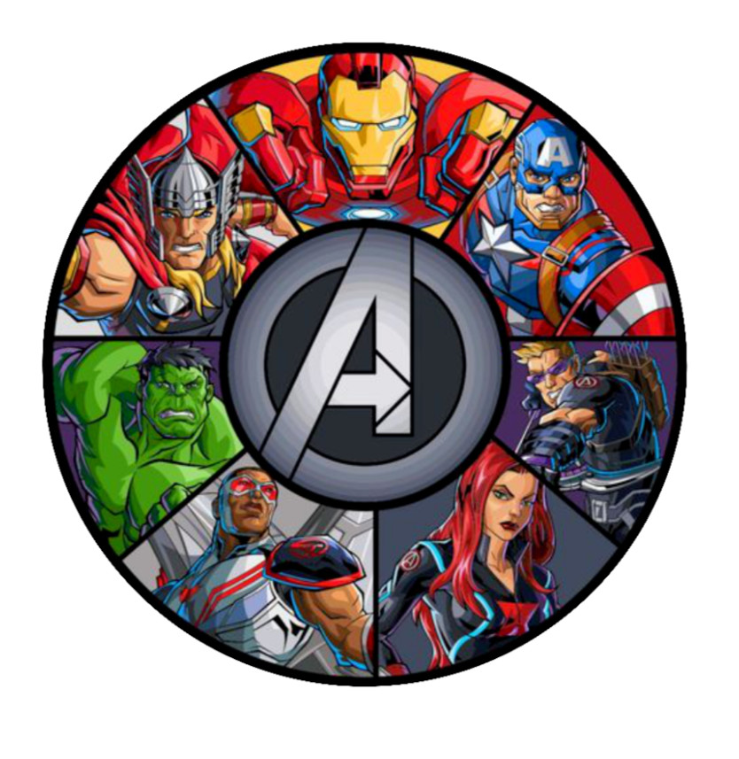 Avengers – Comic Book Characters – 4″ Vinyl Decal/Sticker Car Window Cooler Bar