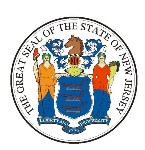 New Jersey State Seal Sticker Decal R547