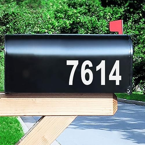 Reflective Mailbox Numbers Sticker Waterproof Vinyl 2 Inch 5 Sets Self Adhesive