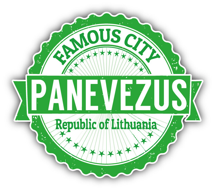 Panevezus City Lithuania Grunge Travel Stamp Car Bumper Sticker Decal