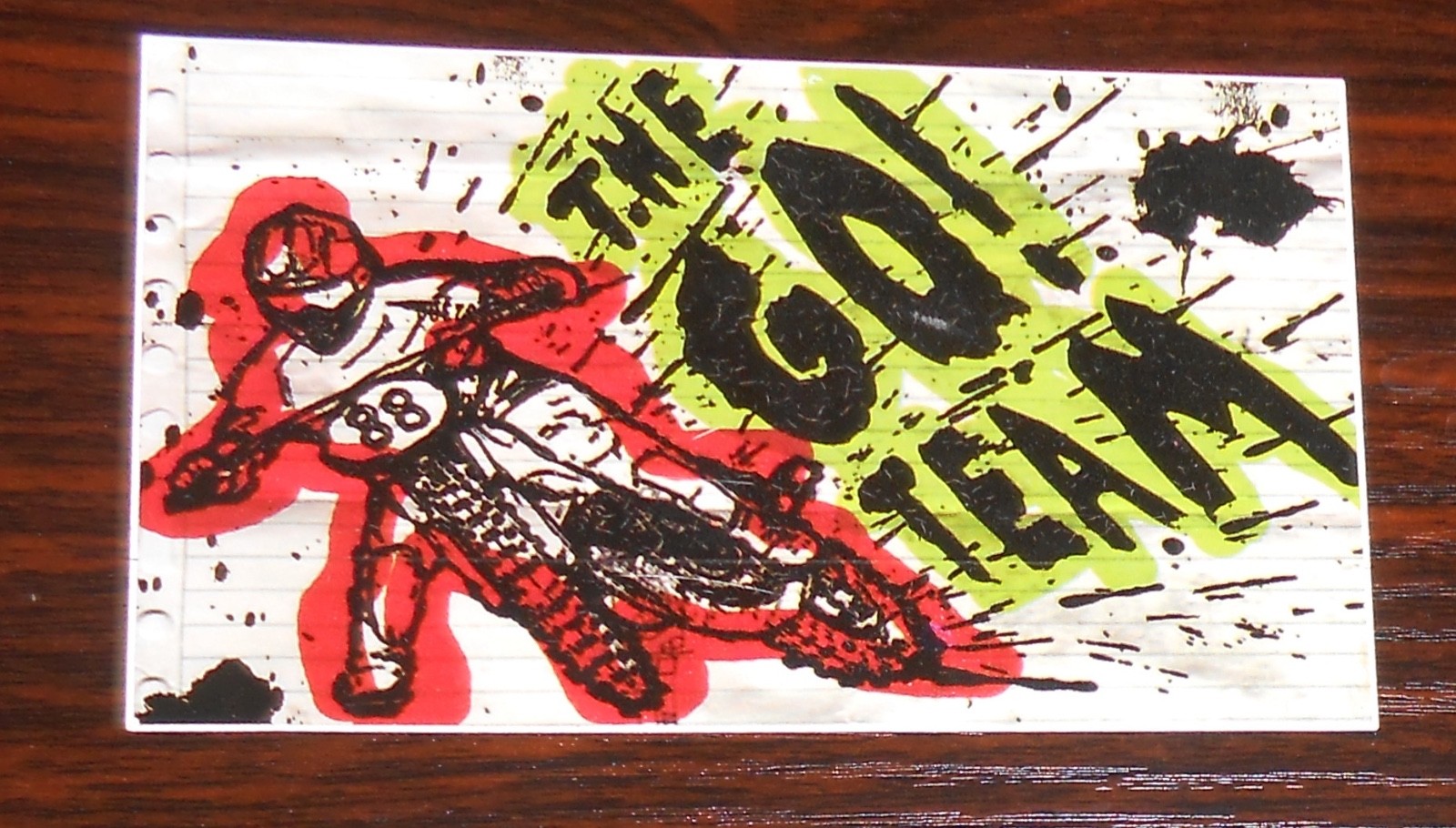 The Go! Team Sticker Promo Thunder Lightning Strike 3×5
