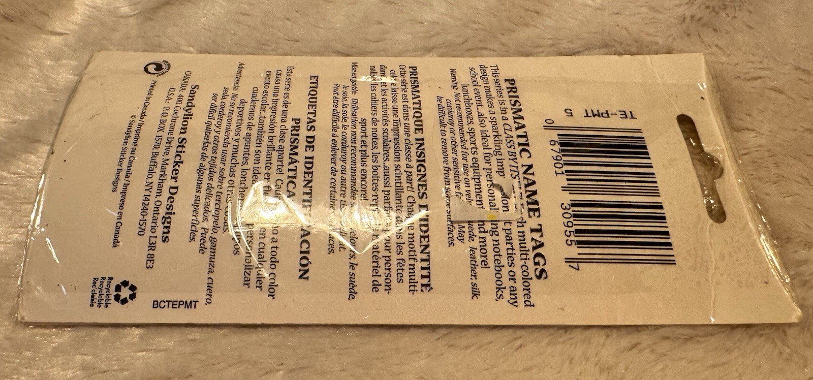 Vintage Sandylion Rainbow NOS Sticker Pack 32 Count Prismatic READ