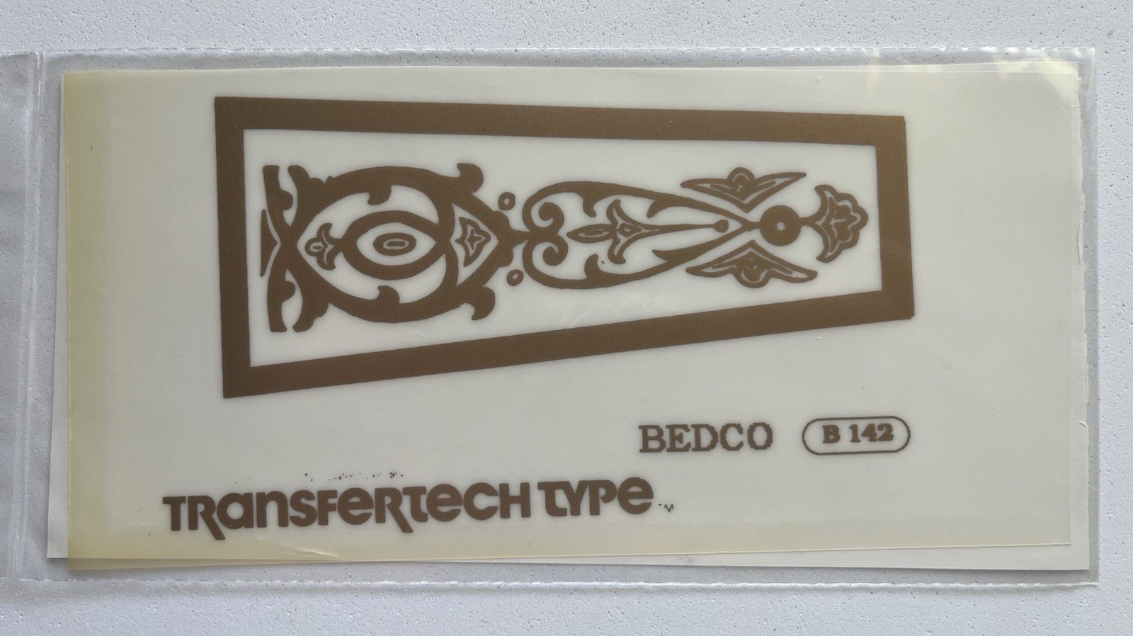 BEDCO B142 Pendulum Glass Case Transfer Vintage Clock Restoration CP222 NOS