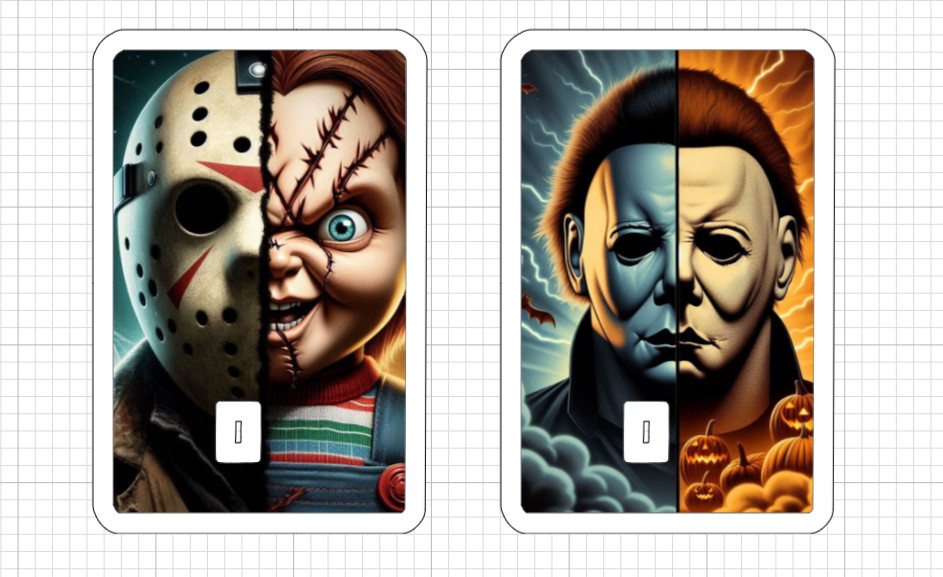 Horror Halloween Credit Debit Card Skins Pennywise Michael Myers Jason Chucky