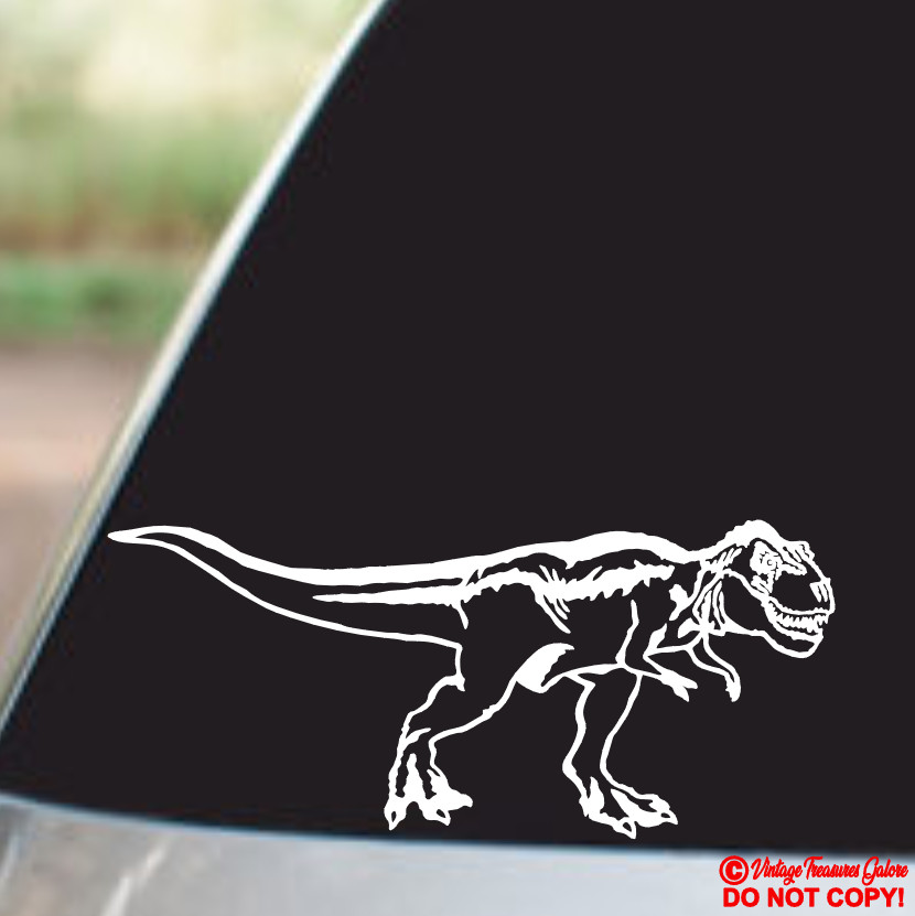 TYRANNOSAURUS REX Vinyl Decal Sticker Car Window Wall Bumper Dinosaur T-Rex Jdm