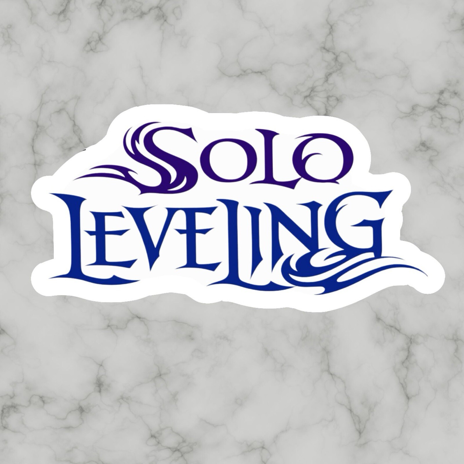 Solo Leveling Logo Sung Jinwoo Hunter Player, Cool Glossy Vinyl sticker, Decal