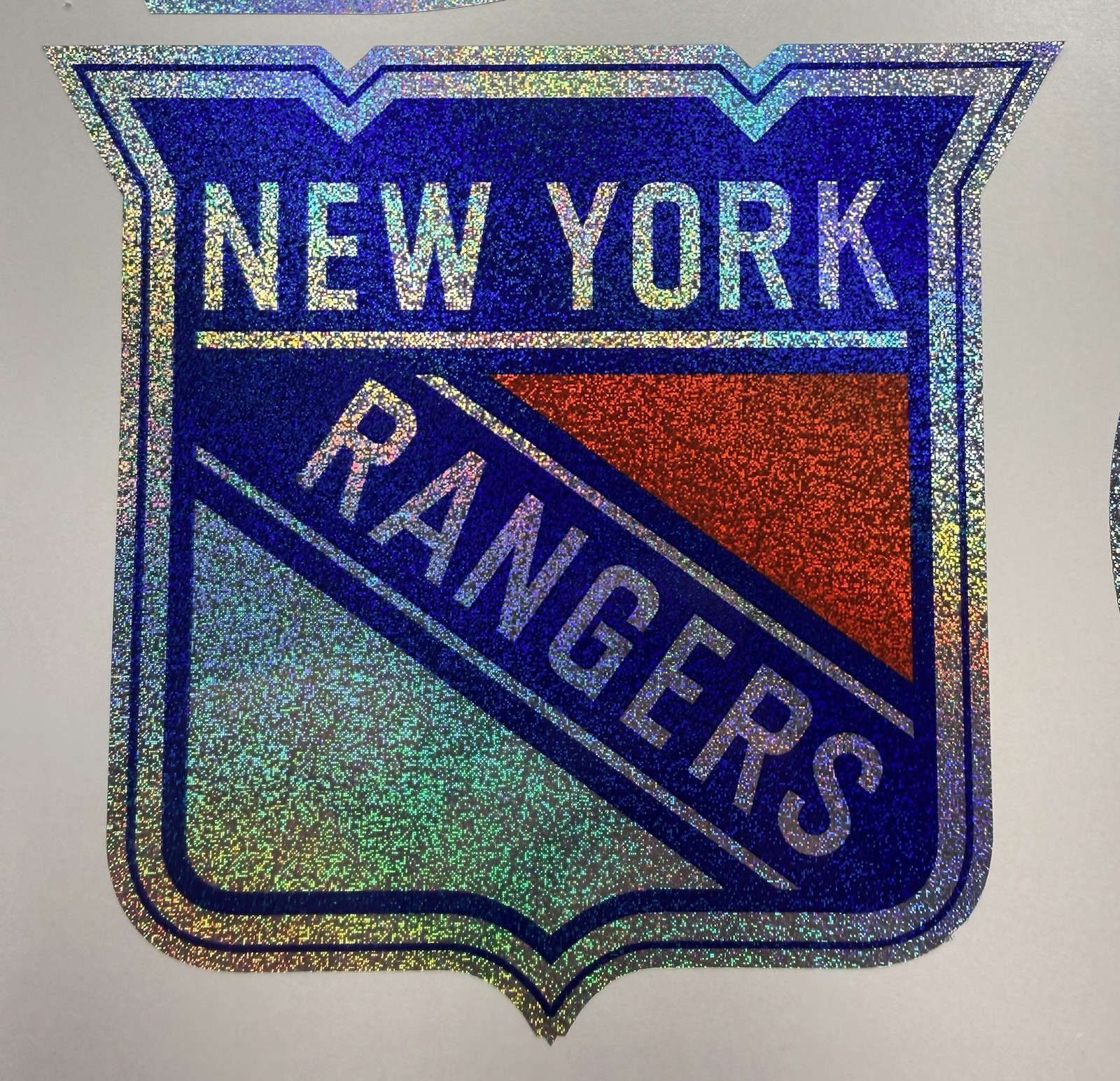 New York Rangers Holographic Tiny Sparkle Vinyl Decal