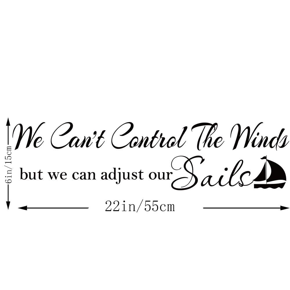 We Can’t Control The Winds but We Can Adjust Our Sails Inspirational Letters …