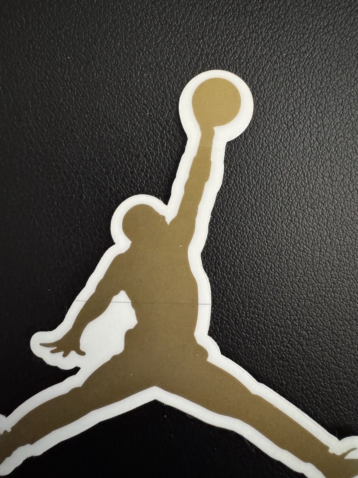 Authentic Air Jordan Jumpman Sticker (Approx 3.5″ x 3.5″) Nike Gold Flight Logo
