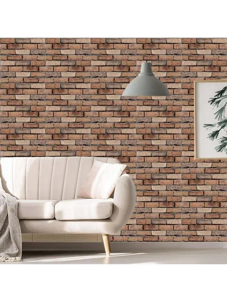 3D Brick Wall Stickers Panels Peel Stick Self Adhesive Removable 10 Pack