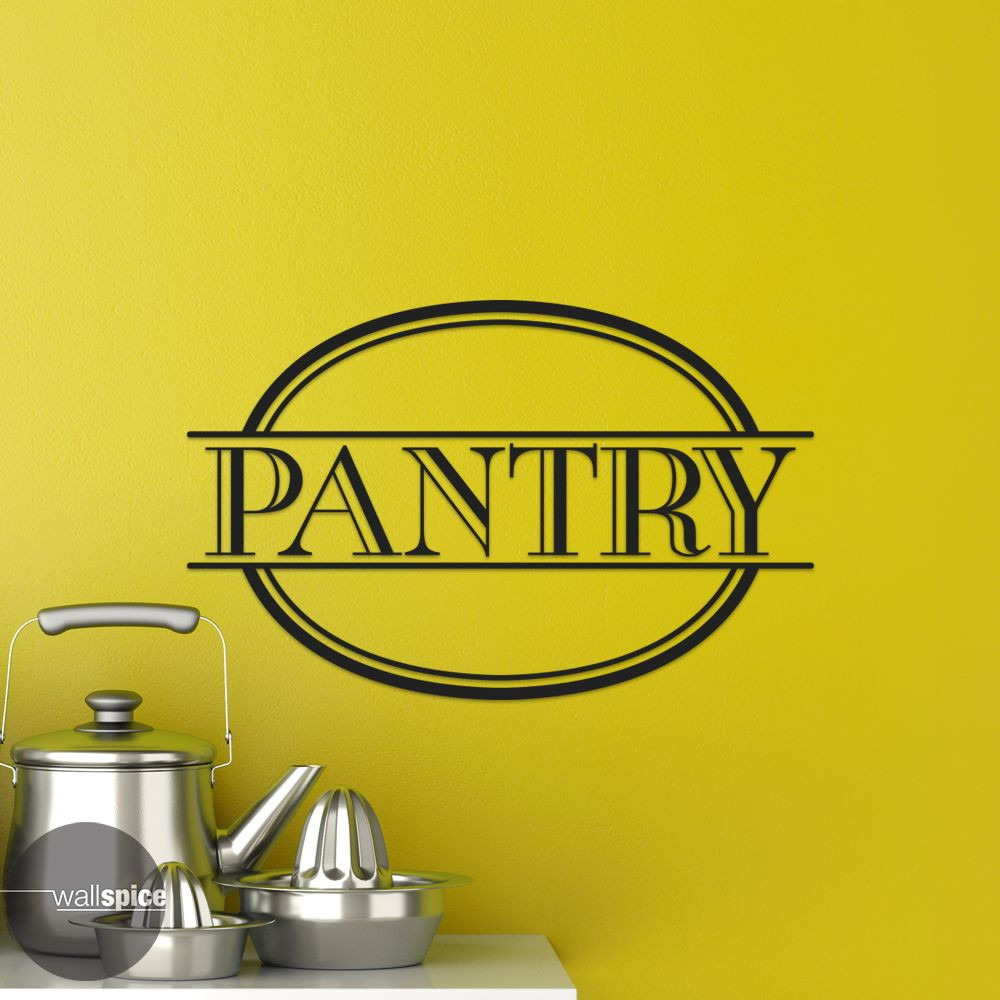 Kitchen Pantry Vinyl Wall Decal Sticker
