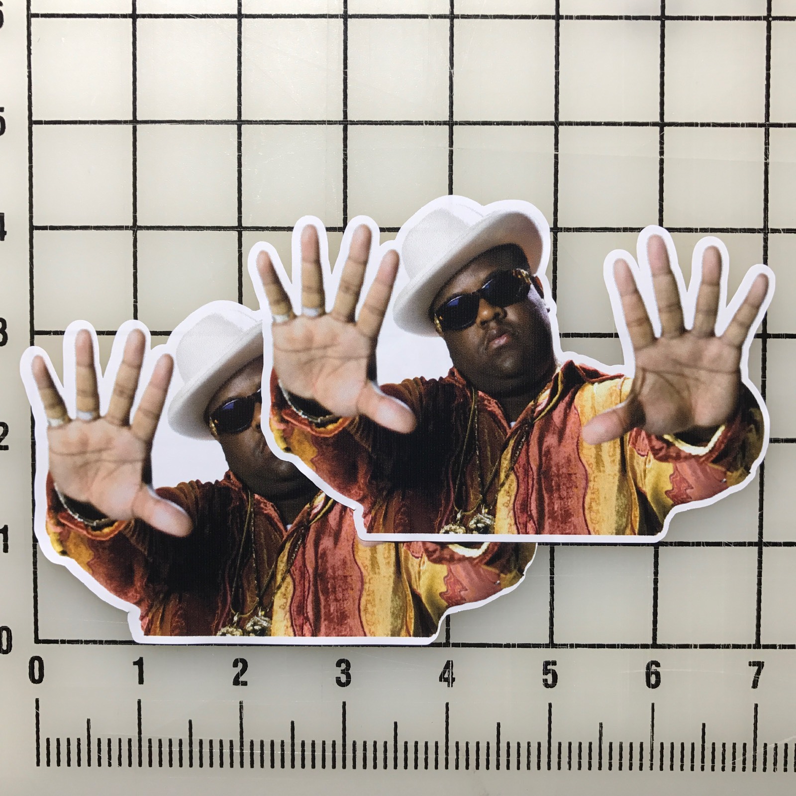 Notorious BIG Biggie Smalls 5″ Wide Multi-Color Vinyl Decal Sticker – BOGO