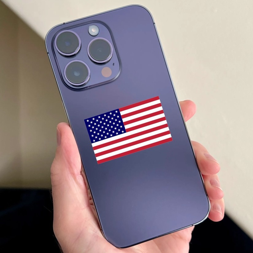 American Flag USA Sticker Vinyl Sticker Different Sizes Window, Helmet, Laptop