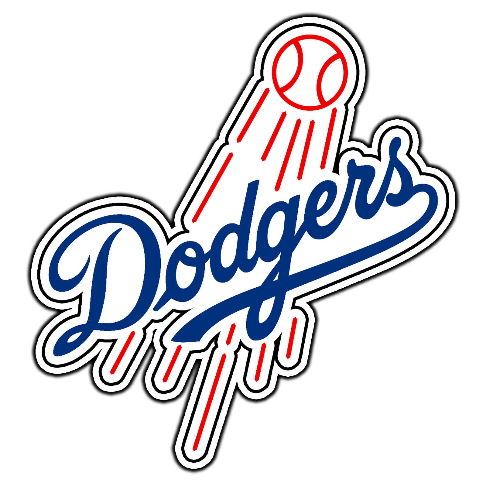 Los Angeles Dodgers Logo #18 Baseball Fan Sticker Waterproof Vinyl Decal Die-Cut