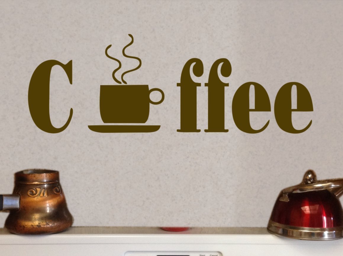 Coffee beautiful unique design for your kitchen wall or cabinet window laptop10″