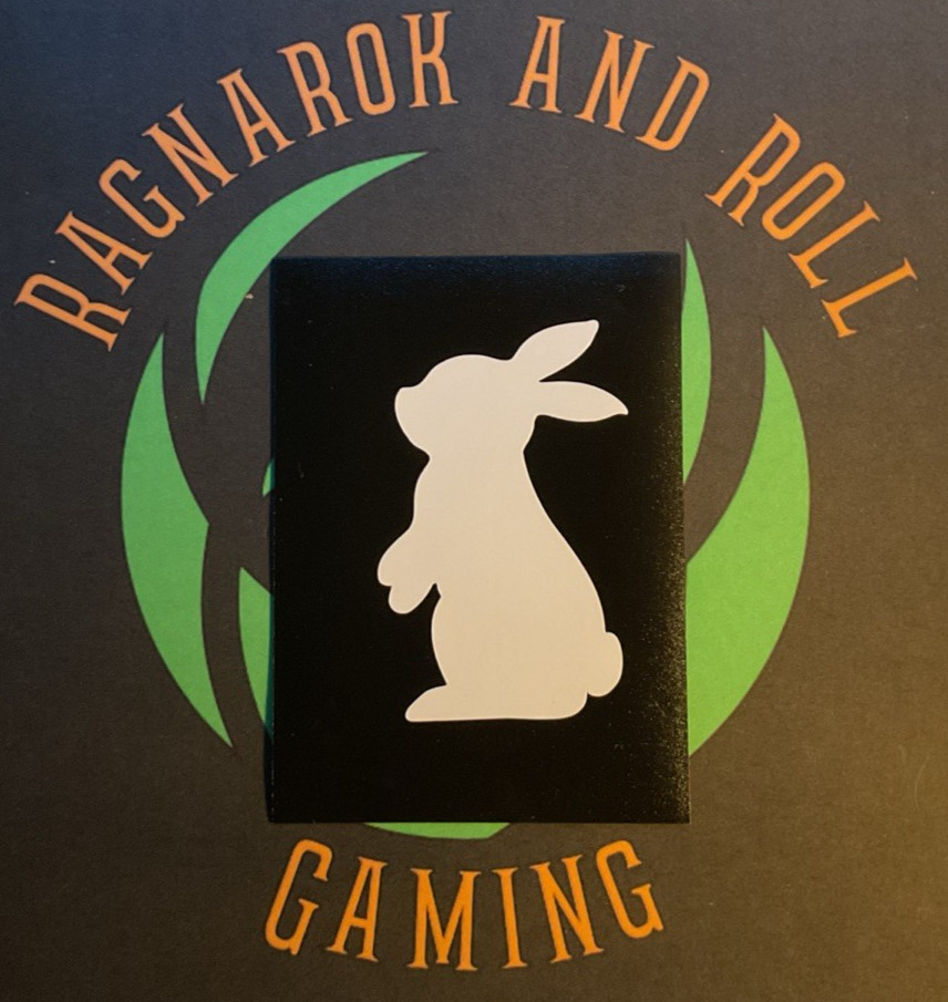 (2) «White Rabbit» Decal – ~3.5 x 1 – Clear Background – Choose Color