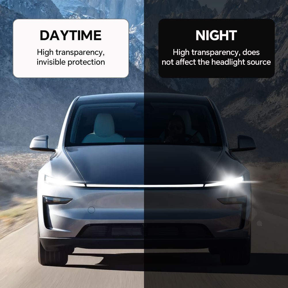 2025 Tesla Model Y Juniper Headlights Precut PPF Kit Clear Paint Protection Film