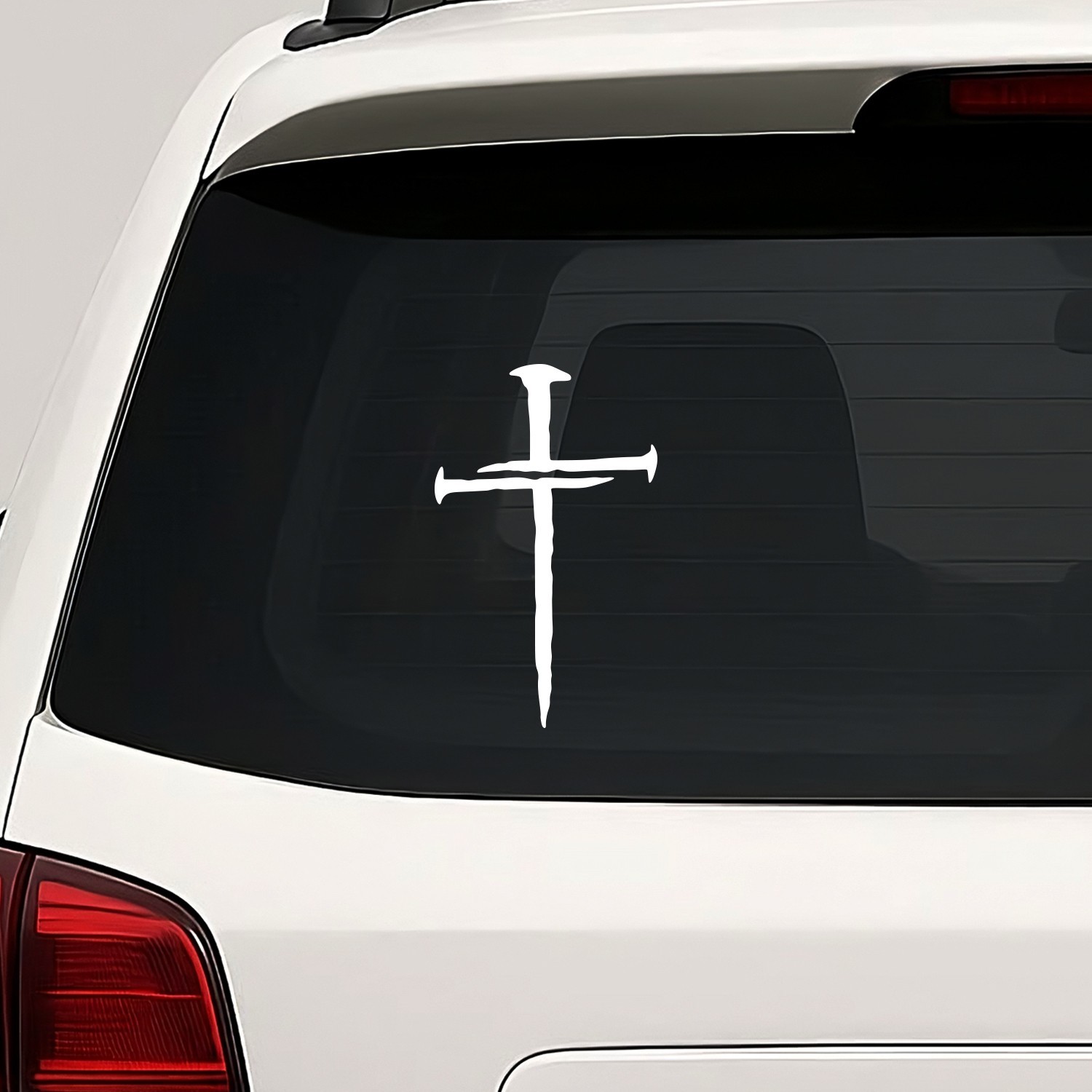 Cross Nails Vinyl Die Cut Decal Sticker – Jesus Christ Christian Religious God