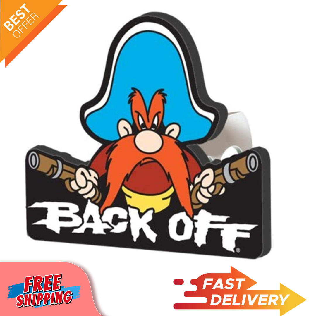 Plasticolor 002231R01 Yosemite Sam Back Off Hitch Cover, 1.25 inch